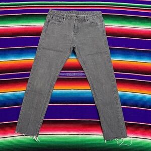 Doublewood Skinny 02 Charcoal grey Japanese selvedge denim womens jeans size 30